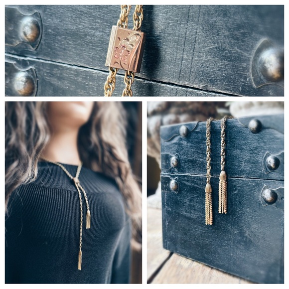 Necklace Vintage WRE Lariat - Picture 2 of 9